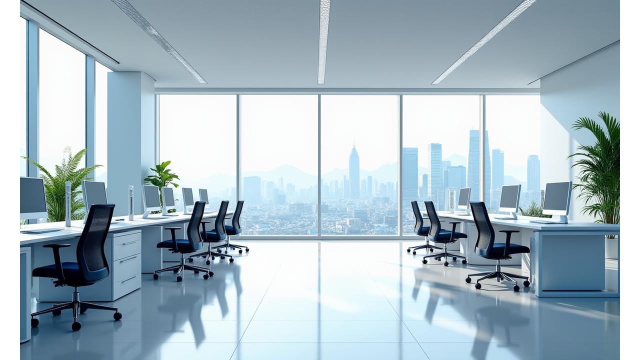 한울 건축사 현대적인 사무 공간