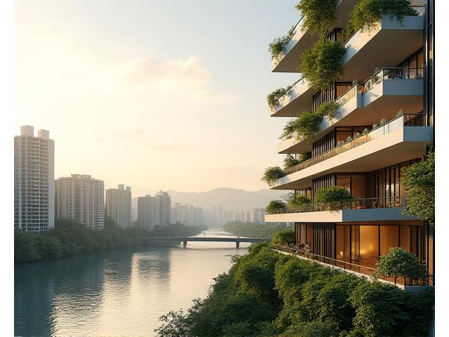 한강변 고급 주거 단지 이미지
