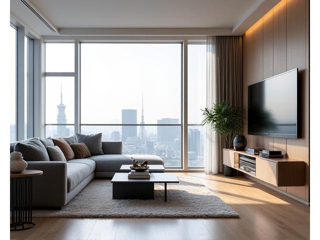 강남 아파트 모던 미니멀 거실