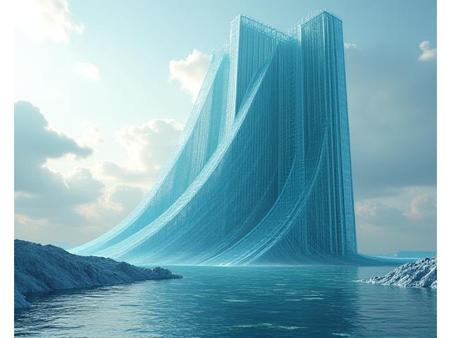 지진으로 인한 건물의 진동을 시뮬레이션하는 3D 그래픽