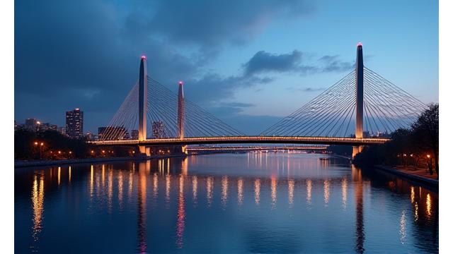 아름다운 곡선의 교량